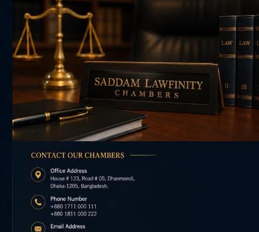Saddam Lawfinity Chambers Legal Desk