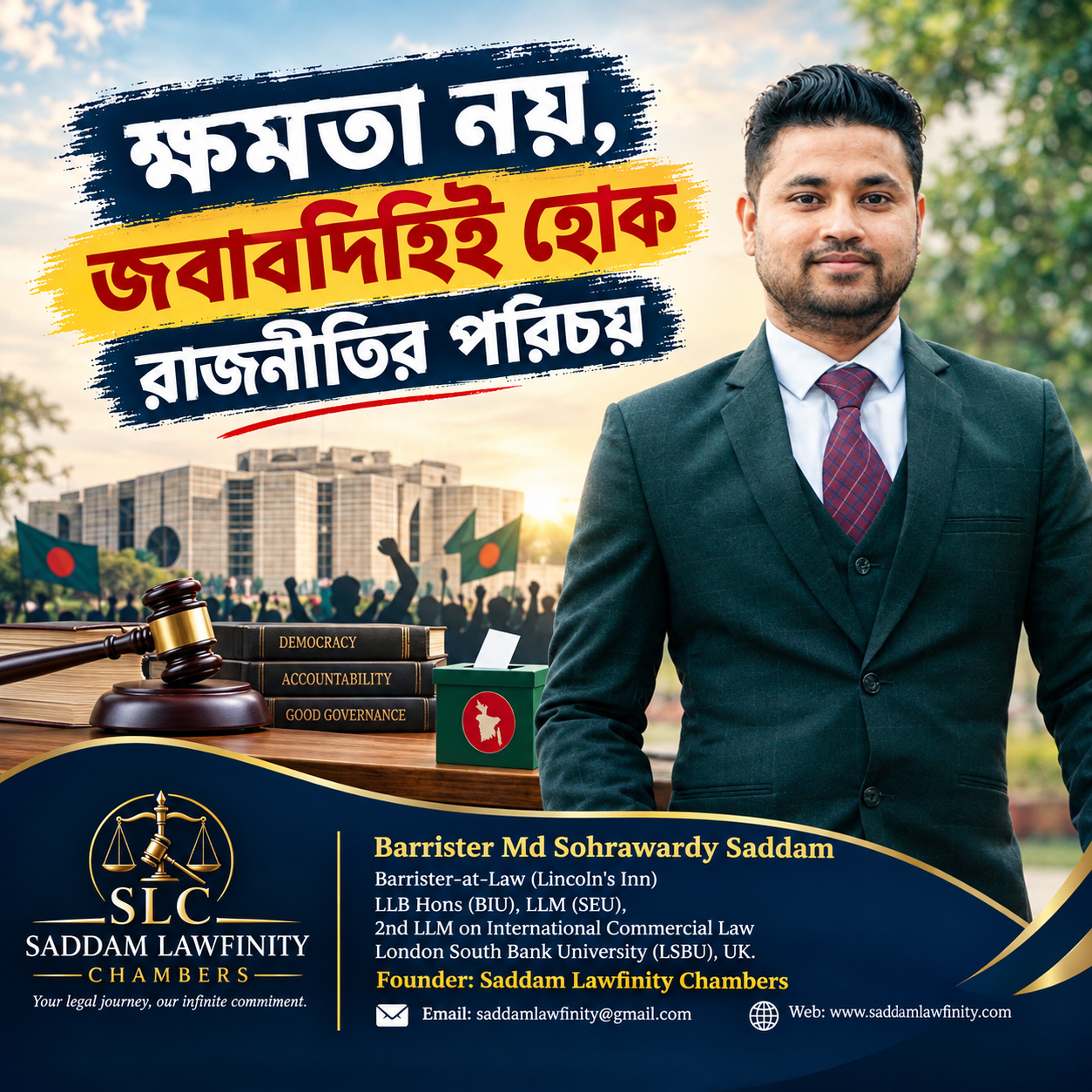 ক্ষমতা নয়, জবাবদিহিই হোক রাজনীতির পরিচয়