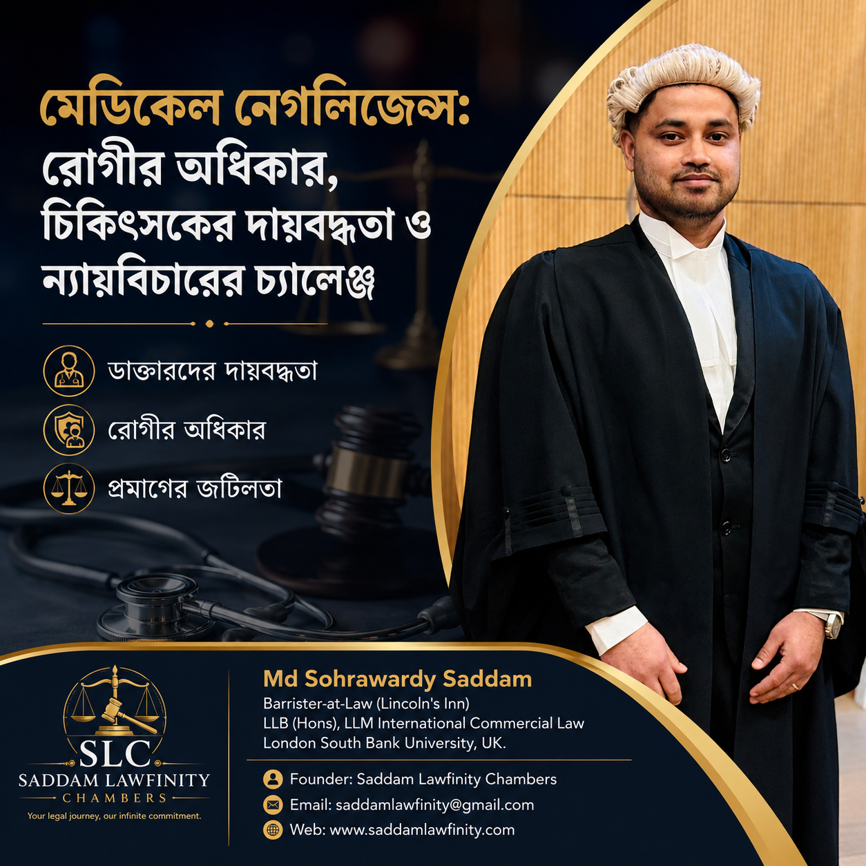 মেডিকেল নেগলিজেন্স: রোগীর অধিকার, চিকিৎসকের দায়বদ্ধতা ও ন্যায়বিচারের চ্যালেঞ্জ