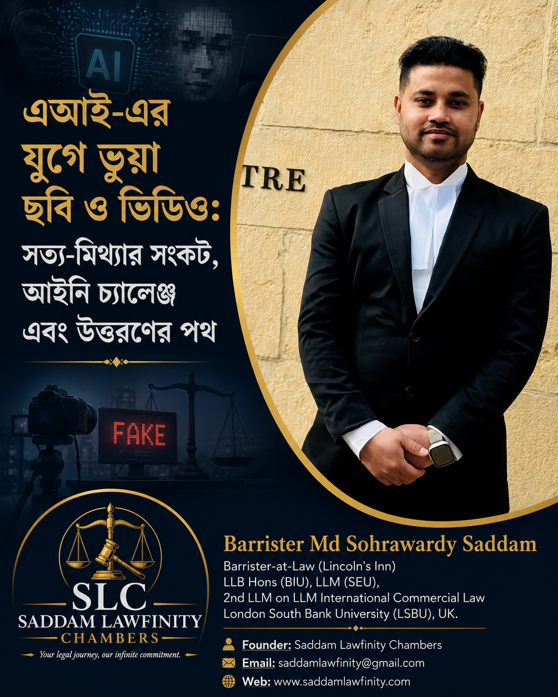 এআই-এর যুগে ভুয়া ছবি ও ভিডিও: সত্য-মিথ্যার সংকট, আইনি চ্যালেঞ্জ এবং উত্তরণের পথ
